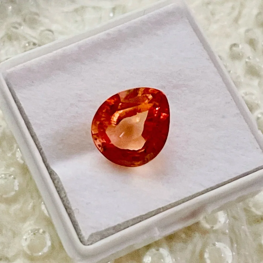 🍑 Rare! 5.50 CT Natural Padparadscha Sapphire - Picture 3 of 9